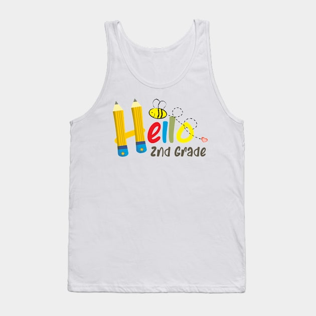 Hello Second Grade Tank Top by PlusAdore